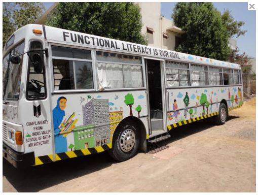 School in a bus - Karachi